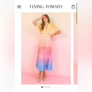 Sweetest sensation midi dress flying tomato dress bnt